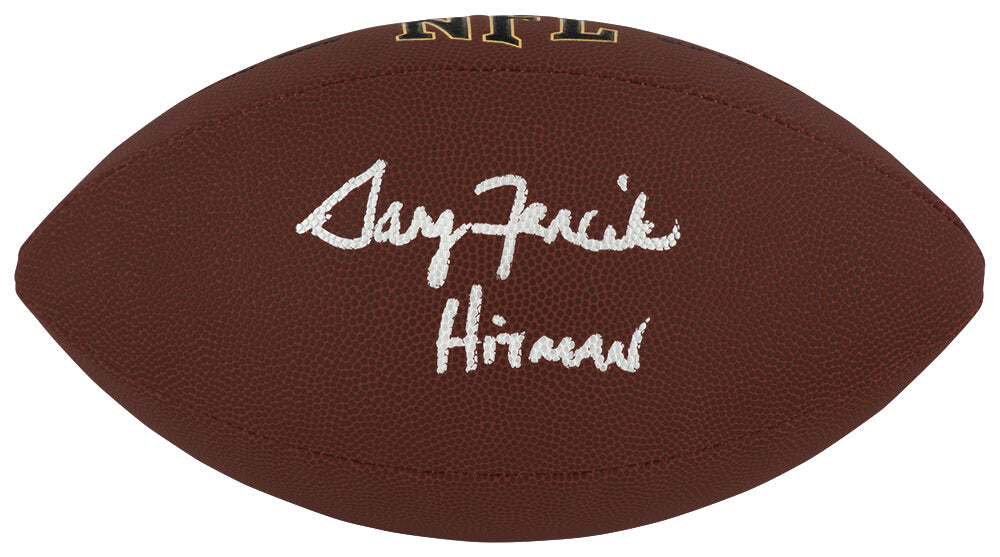 Gary Fencik Signed Wilson Super Grip Full Size NFL Football w/Hitman - FENFTB303 - Gary Fencik Signed Wilson Super Grip Full Size NFL Football w/Hitman product image