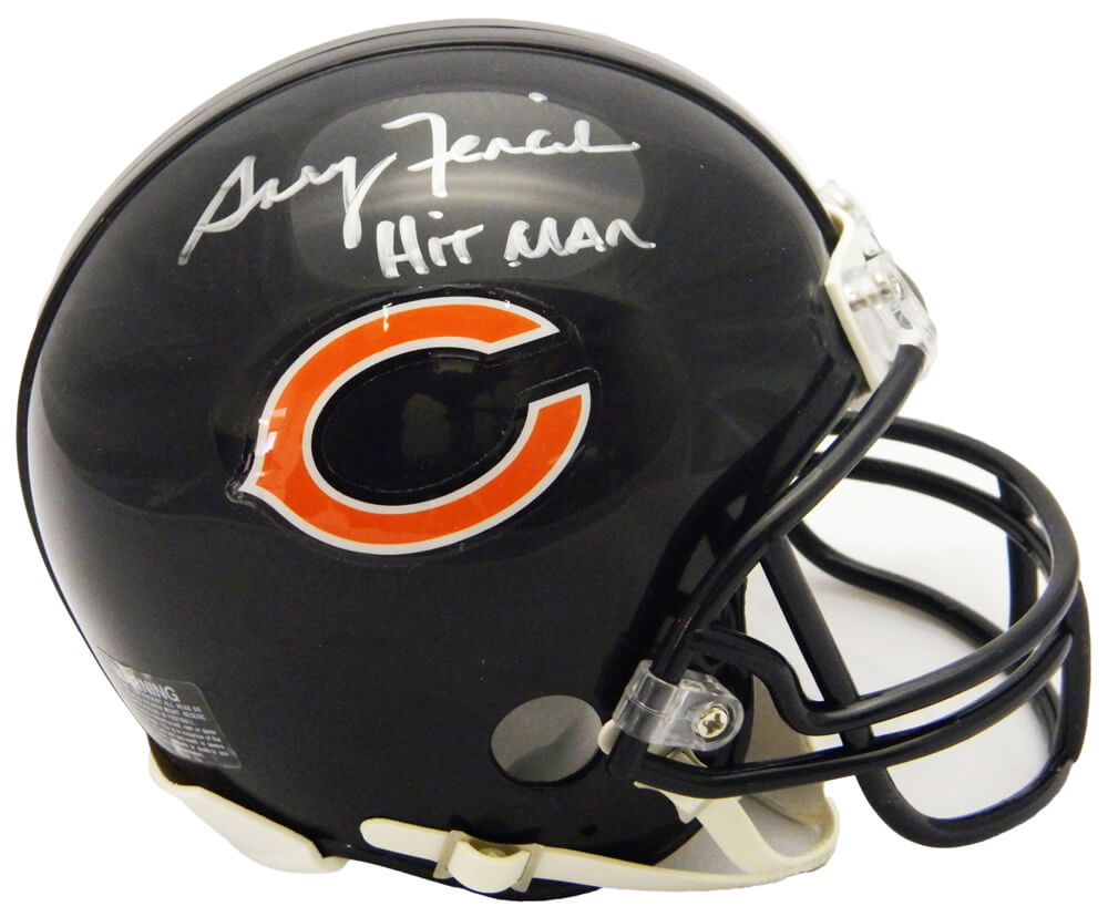 Gary Fencik Signed Chicago Bears Riddell Mini Helmet w/Hitman - FENMIN303 - Gary Fencik Signed Chicago Bears Riddell Mini Helmet w/Hitman product image