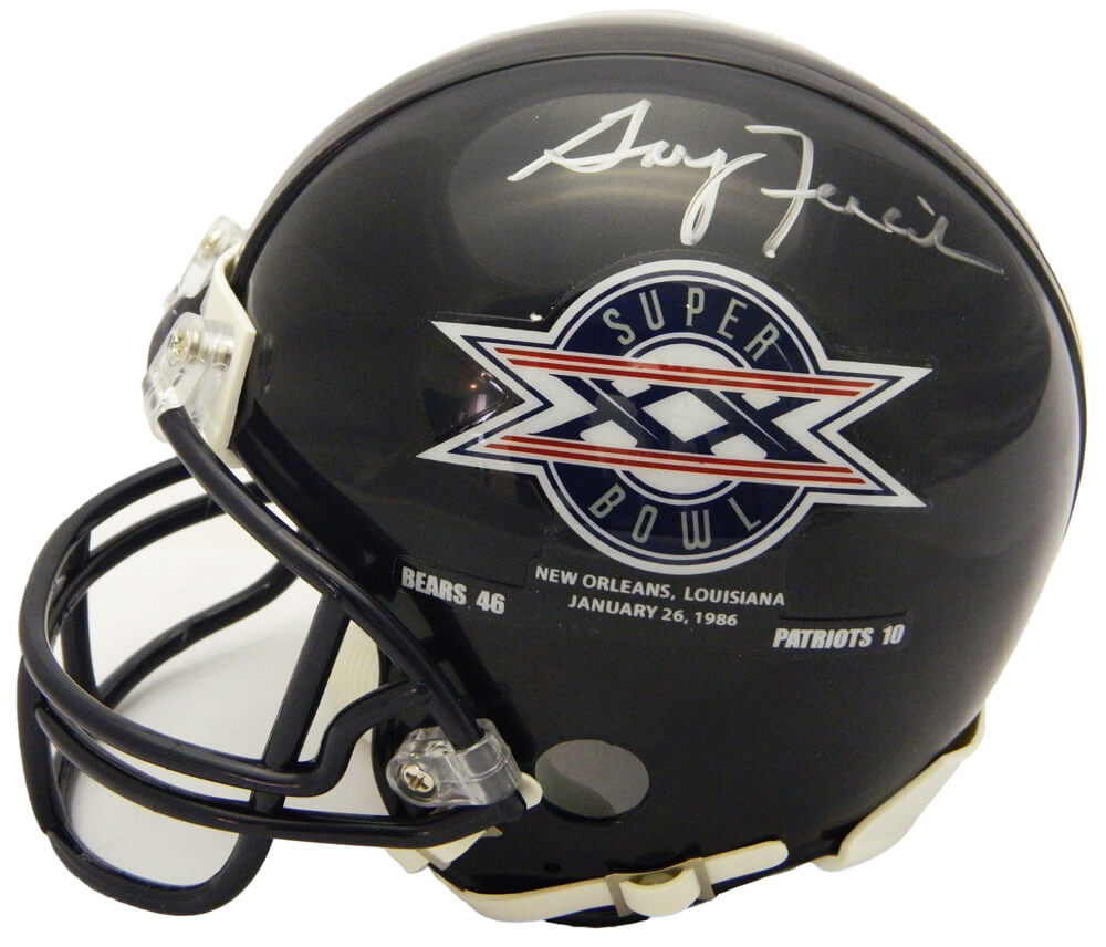 Gary Fencik Signed Chicago Bears / Super Bowl XX Champs Logo Riddell Mini Helmet - FENMIN304 - Gary Fencik Signed Chicago Bears / Super Bowl XX Champs Logo Riddell Mini Helmet product image