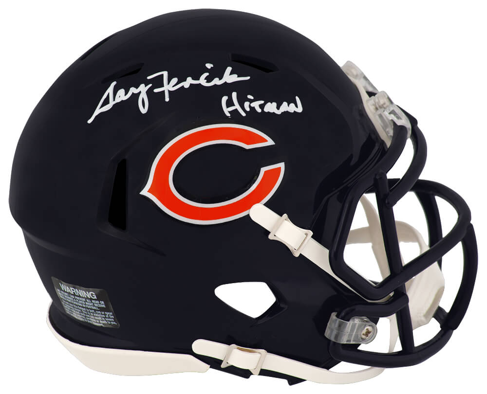 Gary Fencik Signed Chicago Bears Riddell Speed Mini Helmet w/Hitman - FENMIN306 - Gary Fencik Signed Chicago Bears Riddell Speed Mini Helmet w/Hitman product image