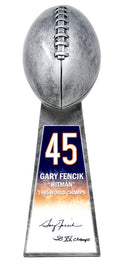 Gary Fencik Signed Football World Champion 15 Inch Replica Silver Trophy - FENTRO300 - Gary Fencik Signed Football World Champion 15 Inch Replica Silver Trophy product image