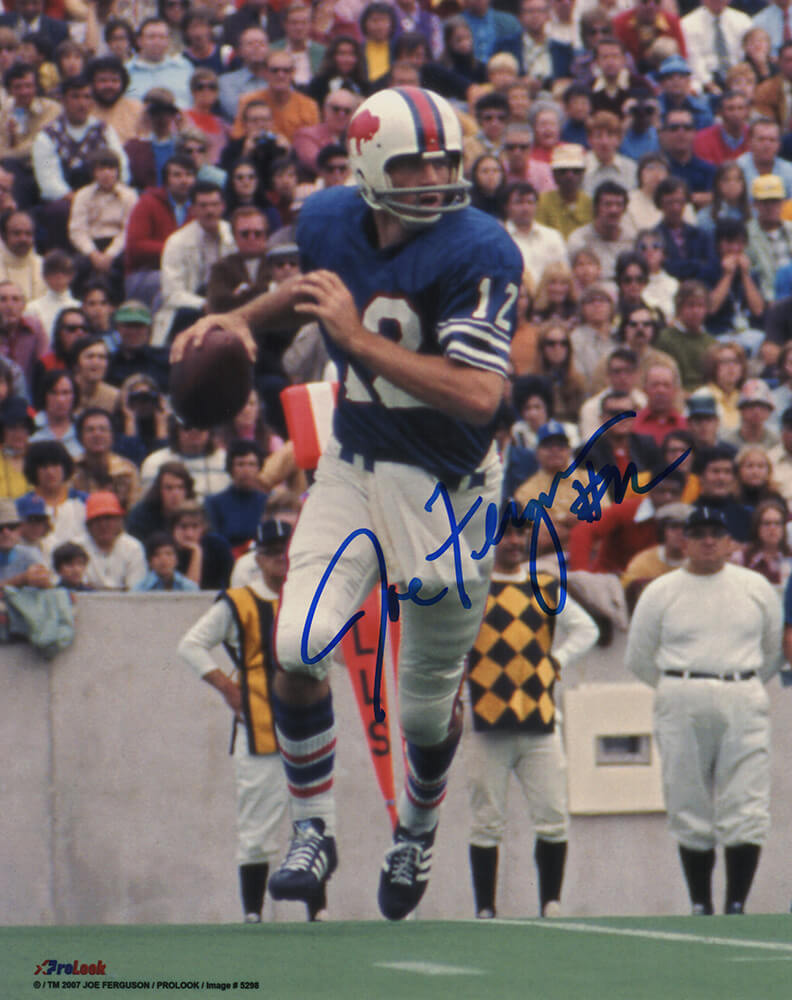 Joe Ferguson Signed Buffalo Bills Roll Out Action 8x10 Photo - FER08P312 - Joe Ferguson Signed Buffalo Bills Roll Out Action 8x10 Photo product image