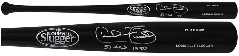 Cecil Fielder Signed Louisville Slugger Pro Stock Black Baseball Bat w/51 HR 1990 - FIEBAT111 - Cecil Fielder Signed Louisville Slugger Pro Stock Black Baseball Bat w/51 HR 1990 product image