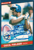 Cecil Fielder Signed Blue Jays 1986 Donruss Rookie Card #512 - FIECAR100 - Cecil Fielder Signed Blue Jays 1986 Donruss Rookie Card #512 product image