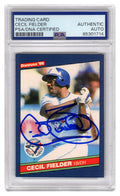 Cecil Fielder Signed Blue Jays 1986 Donruss Baseball Rookie Card #512 - (PSA Encapsulated) - FIECAR108 - Cecil Fielder Signed Blue Jays 1986 Donruss Baseball Rookie Card #512 - (PSA Encapsulated) product image