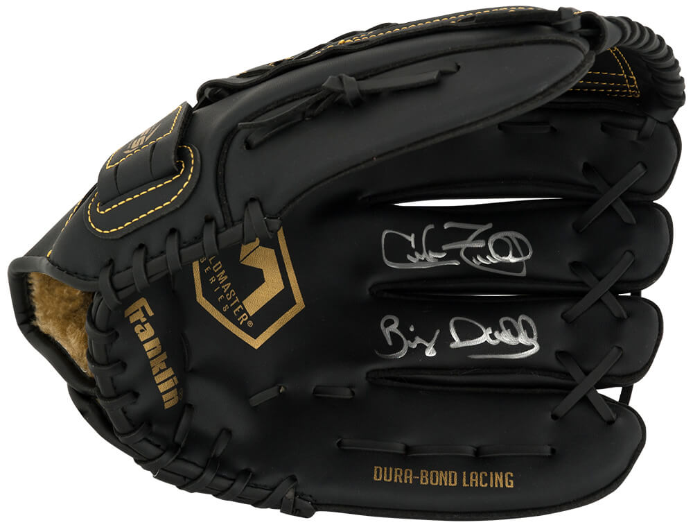 Cecil Fielder Signed Franklin Fieldmaster Black Baseball Fielders Glove w/Big Daddy - FIEGLV101 - Cecil Fielder Signed Franklin Fieldmaster Black Baseball Fielders Glove w/Big Daddy product image