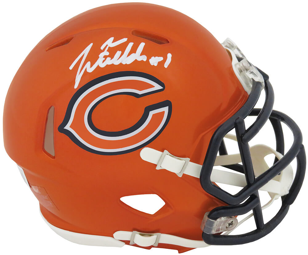 Justin Fields Signed Chicago Bears FLASH Riddell Speed Mini Helmet (Beckett) - FIEMIN304 - Justin Fields Signed Chicago Bears FLASH Riddell Speed Mini Helmet (Beckett) product image