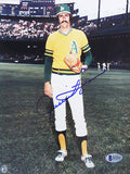 Rollie Fingers Signed Oakland A's Pose 8x10 Photo (Beckett) - FIN08P106 - Rollie Fingers Signed Oakland A's Pose 8x10 Photo (Beckett) product image