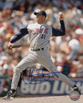 Chuck Finley Signed Angels Pinstripe Jersey Pitching 8x10 Photo - FIN08P122 - Chuck Finley Signed Angels Pinstripe Jersey Pitching 8x10 Photo product image