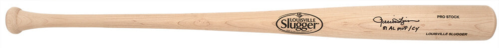 Rollie Fingers Signed Louisville Slugger Pro Stock Blonde Baseball Bat w/81 AL MVP,CY - FINBAT101 - Rollie Fingers Signed Louisville Slugger Pro Stock Blonde Baseball Bat w/81 AL MVP,CY product image