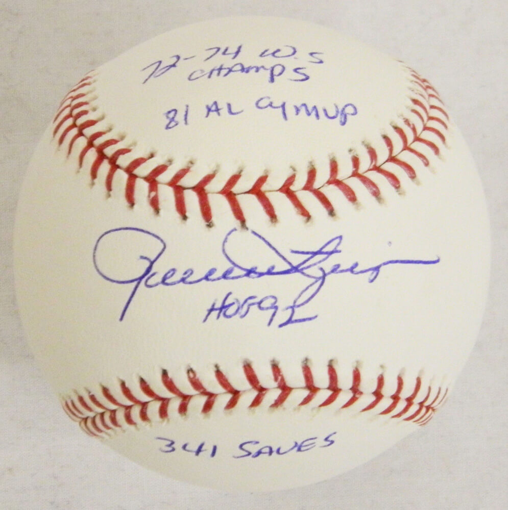 Rollie Fingers Signed MLB Stat Baseball w/4 Inscriptions - FINBSB105 - Rollie Fingers Signed MLB Stat Baseball w/4 Inscriptions product image