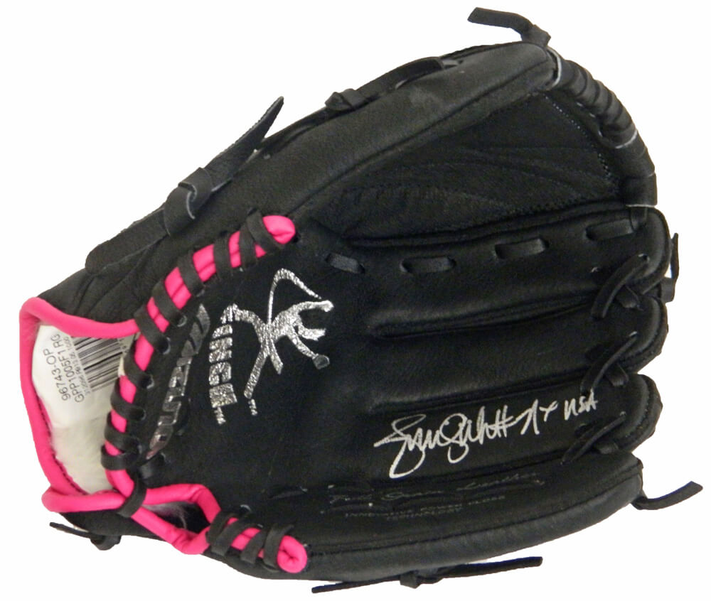 Jennie Finch Signed Mizuno Black Jennie Finch Logo 10 Inch Softball Glove - FINGLV100 - Jennie Finch Signed Mizuno Black Jennie Finch Logo 10 Inch Softball Glove product image