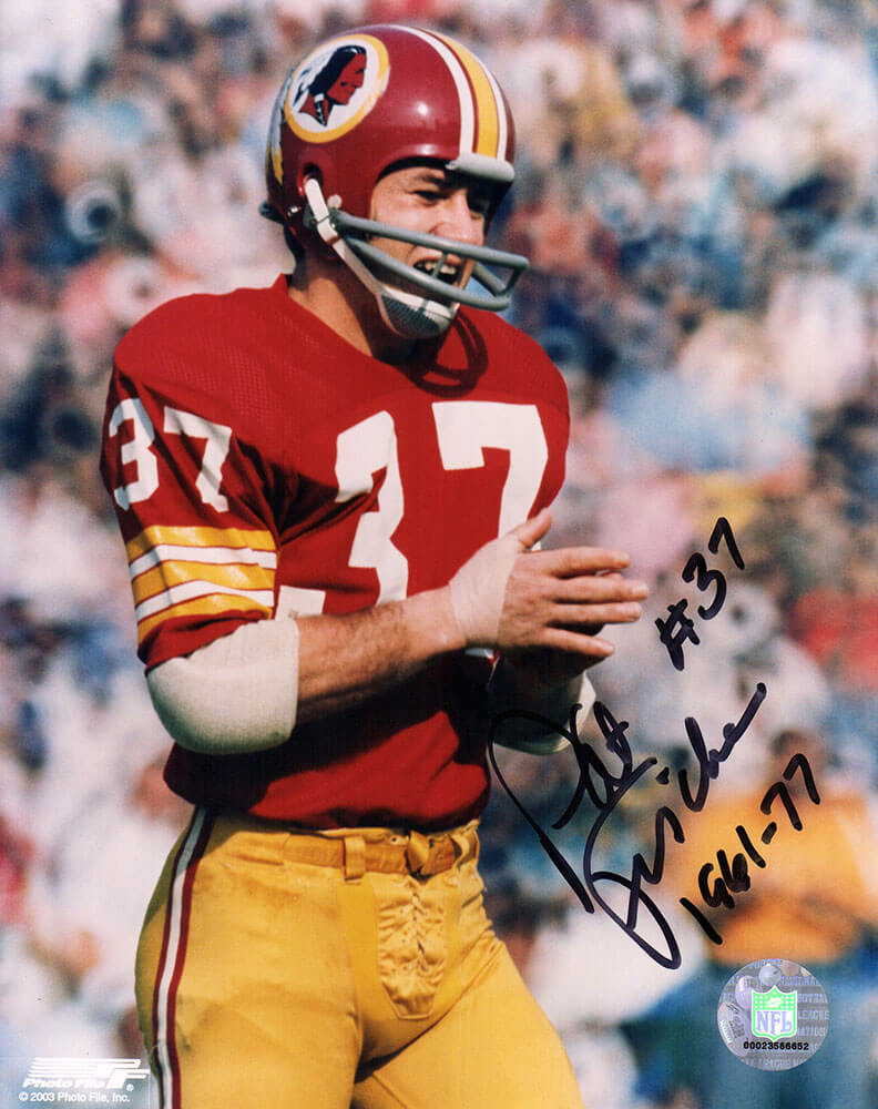 Pat Fischer Signed Washington Football Team Red Jersey Close Up 8x10 Photo w/1961-77 - FIS08P311TW - Pat Fischer Signed Washington Football Team Red Jersey Close Up 8x10 Photo w/1961-77 product image