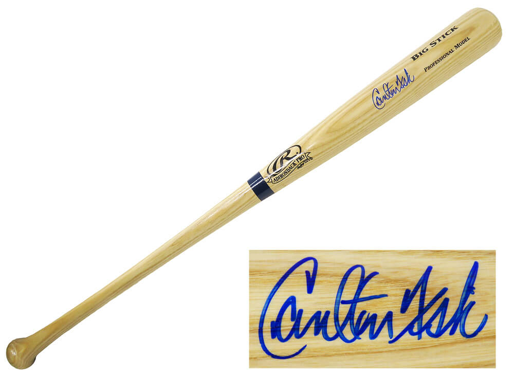 Carlton Fisk Signed Rawlings Big Stick Blonde Baseball Bat - FISBAT101 - Carlton Fisk Signed Rawlings Big Stick Blonde Baseball Bat product image