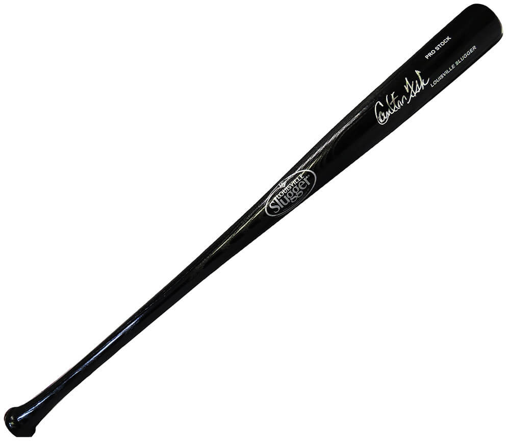 Carlton Fisk Signed Louisville Slugger Pro Stock Black Baseball Bat - FISBAT102 - Carlton Fisk Signed Louisville Slugger Pro Stock Black Baseball Bat product image