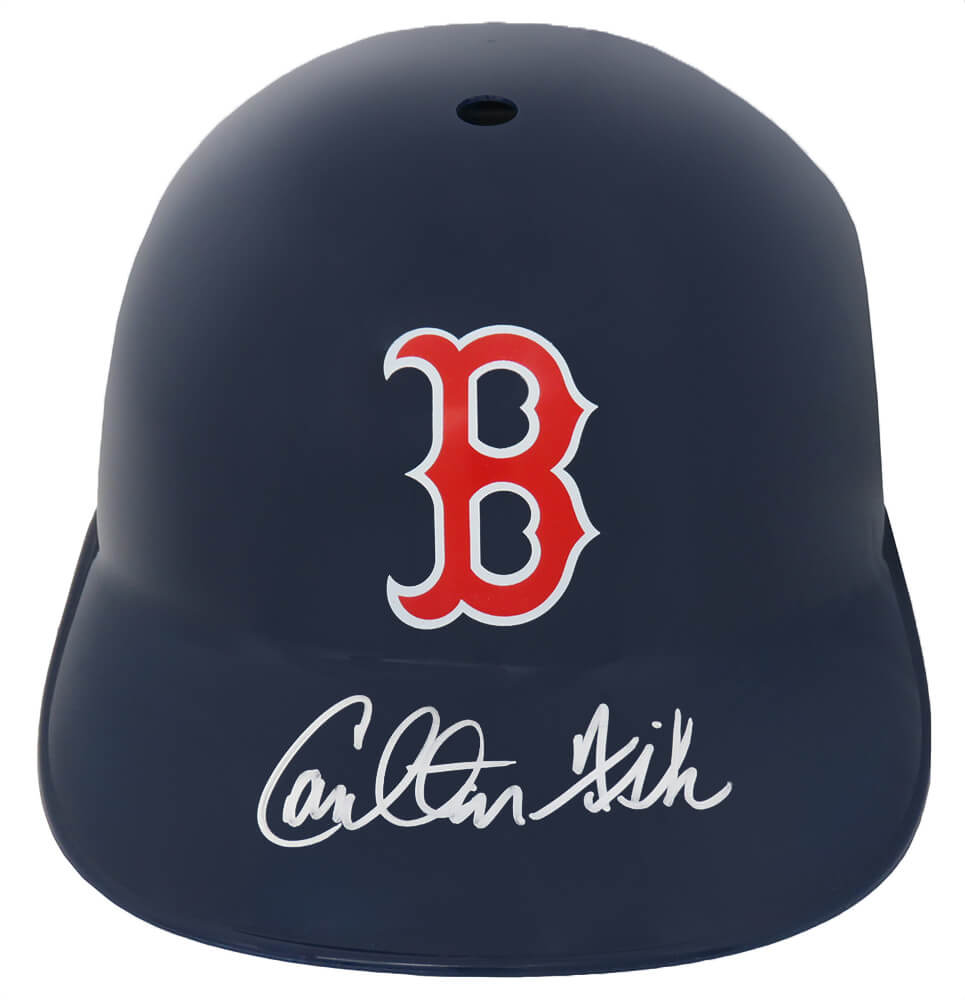 Carlton Fisk Signed Boston Red Sox Replica Souvenir Batting Helmet - FISBTH103 - Carlton Fisk Signed Boston Red Sox Replica Souvenir Batting Helmet product image