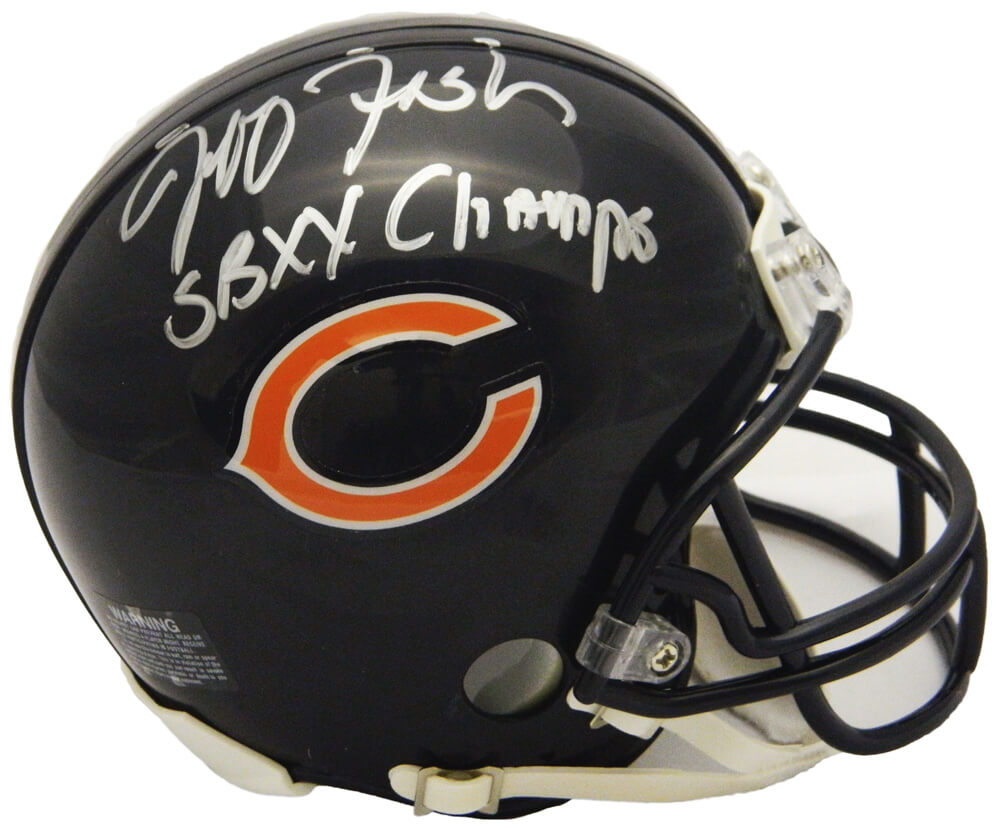 Jeff Fisher Signed Chicago Bears Riddell Mini Helmet w/SB XX Champs - FISMIN310 - Jeff Fisher Signed Chicago Bears Riddell Mini Helmet w/SB XX Champs product image