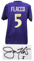 Joe Flacco Signed Purple Custom Football Jersey (PSA) - FLAJRY302 - Joe Flacco Signed Purple Custom Football Jersey (PSA) product image