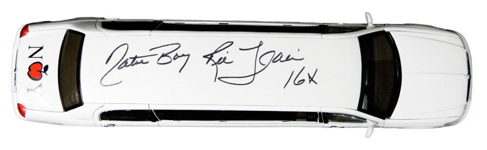 Ric Flair Signed White 1:28 Scale Lincoln Limousine  w/Nature Boy, 16x - FLAOTH504 - Ric Flair Signed White 1:28 Scale Lincoln Limousine w/Nature Boy, 16x product image