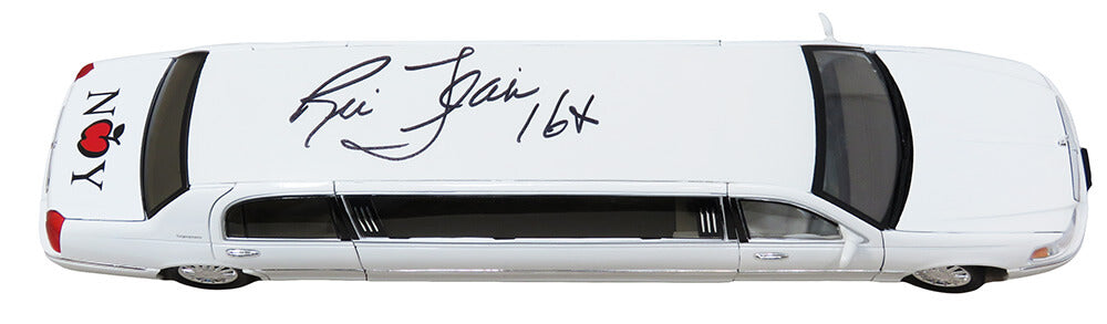 Ric Flair Signed White 1:28 Scale Lincoln Limousine w/16x - FLAOTH508 - Ric Flair Signed White 1:28 Scale Lincoln Limousine w/16x product image