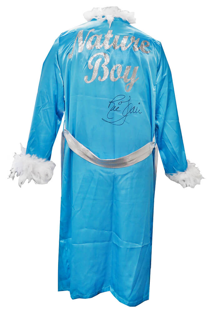Ric Flair Signed Nature Boy Blue Wrestling Full Length Robe - FLAROB502 - Ric Flair Signed Nature Boy Blue Wrestling Full Length Robe product image