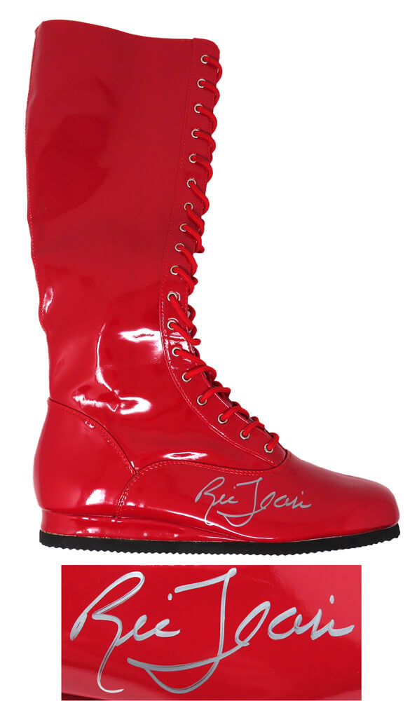 Ric Flair Signed Red Costume Wrestling Boot - FLASHO505 - Ric Flair Signed Red Costume Wrestling Boot product image