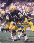 Marv Fleming Signed Green Bay Packers Green Jersey Action 8x10 Photo - FLE08P303 - Marv Fleming Signed Green Bay Packers Green Jersey Action 8x10 Photo product image