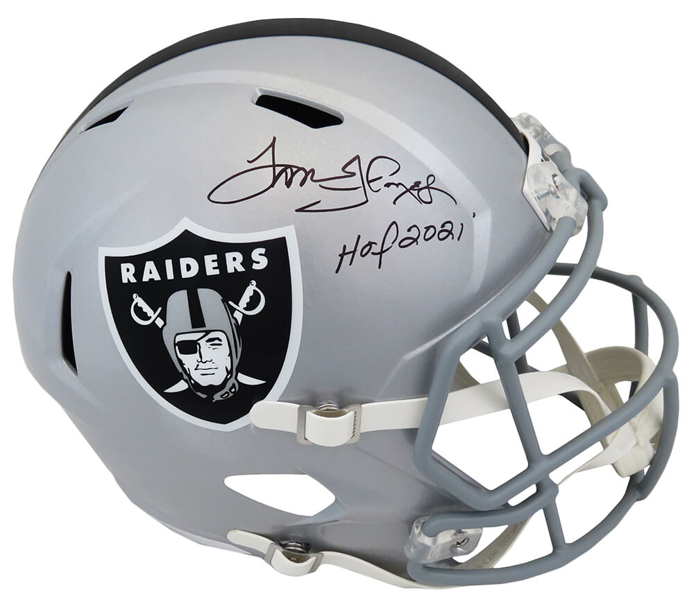 Tom Flores Signed Raiders Riddell Full Size Speed Replica Helmet w/HOF'21 - FLOREP300 - Tom Flores Signed Raiders Riddell Full Size Speed Replica Helmet w/HOF'21 product image