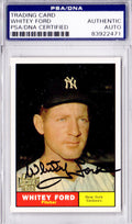 Whitey Ford Signed New York Yankees 2002 Topps Archives Trading Card #160  - PSA/DNA - FORCAR100 - Whitey Ford Signed New York Yankees 2002 Topps Archives Trading Card #160 - PSA/DNA product image