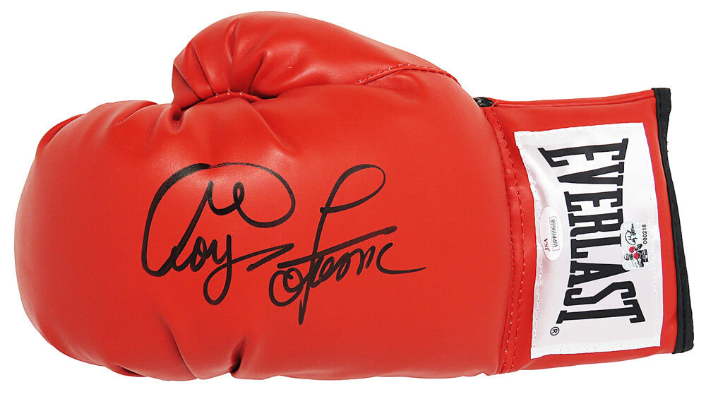 George Foreman Signed Everlast Red Full Size Boxing Glove (JSA) - FORGLV501 - George Foreman Signed Everlast Red Full Size Boxing Glove (JSA) product image