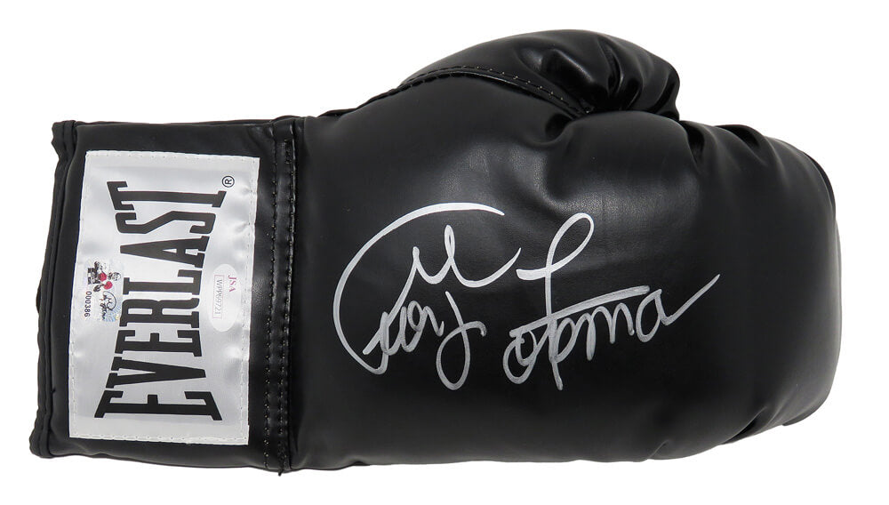 George Foreman Signed Everlast Black Full Size Boxing Glove (JSA) - FORGLV502 - George Foreman Signed Everlast Black Full Size Boxing Glove (JSA) product image