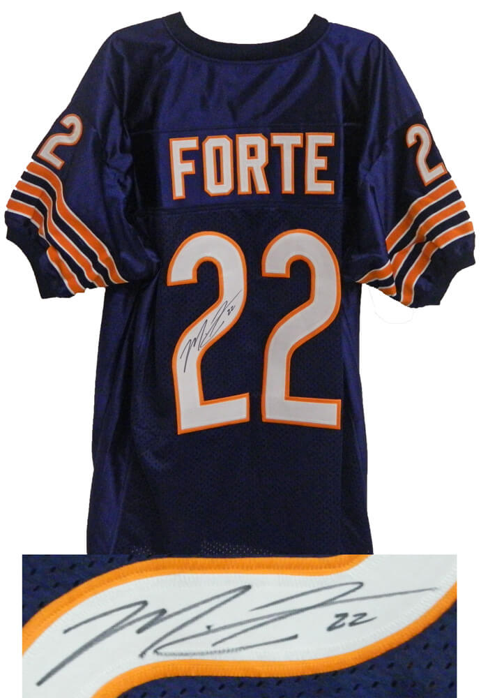 Matt Forte Signed Navy Custom Jersey - FORJRY300 - Matt Forte Signed Navy Custom Jersey product image