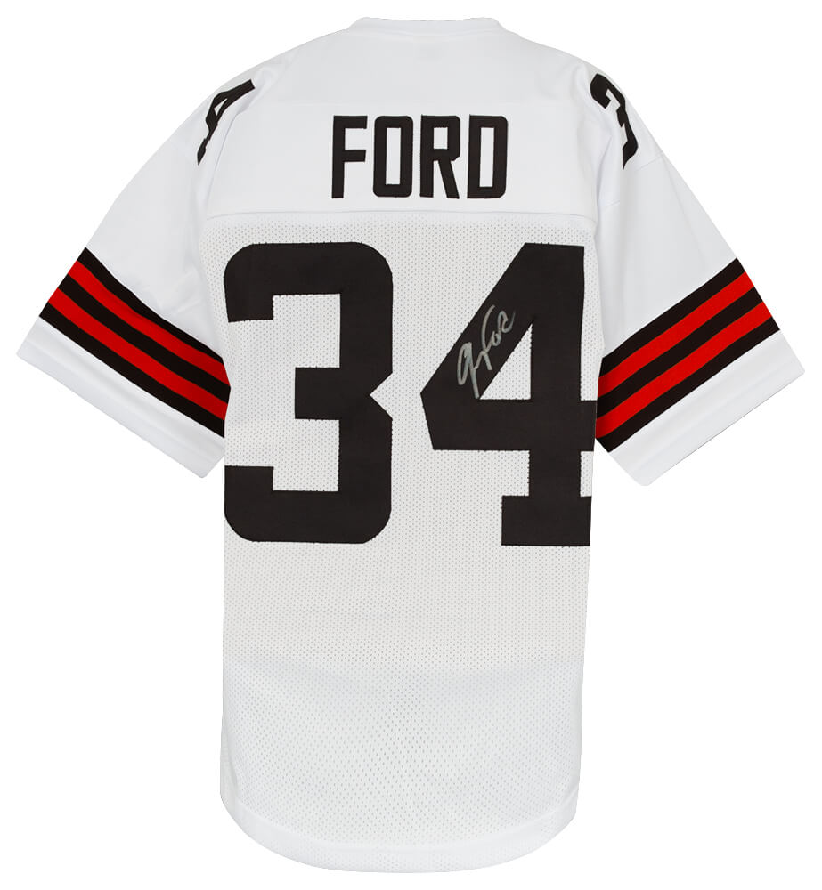 Jerome Ford Signed White Custom Football Jersey - FORJRY321 - Jerome Ford Signed White Custom Football Jersey product image