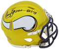 Chuck Foreman Signed Minnesota Vikings FLASH Riddell Speed Mini Helmet w/ROY'73 - FORMIN311 - Chuck Foreman Signed Minnesota Vikings FLASH Riddell Speed Mini Helmet w/ROY'73 product image