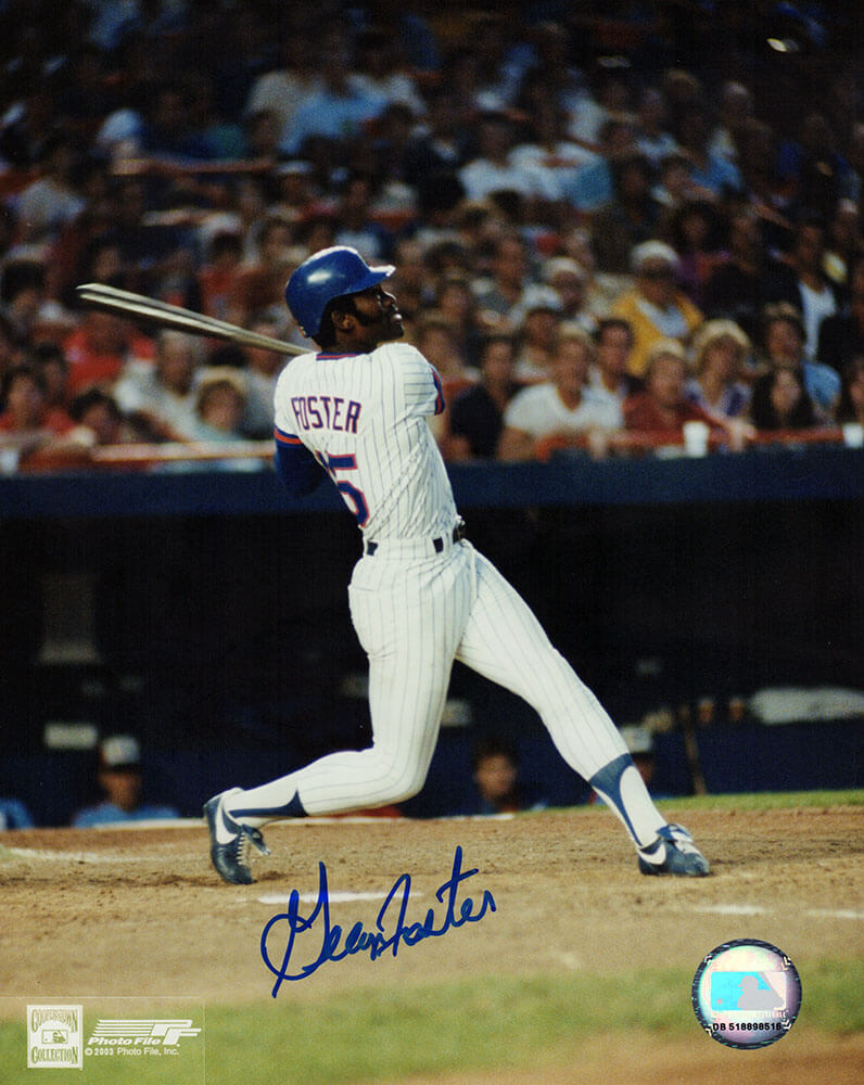 George Foster Signed New York Mets Batting 8x10 Photo - FOS08P104 - George Foster Signed New York Mets Batting 8x10 Photo product image