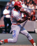 George Foster Signed Cincinnati Reds Grey Jersey Swinging 16x20 Photo w/NL MVP 1977 - FOS16P100 - George Foster Signed Cincinnati Reds Grey Jersey Swinging 16x20 Photo w/NL MVP 1977 product image