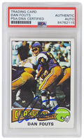 Dan Fouts Signed Chargers 1975 Topps Rookie Trading Card #367 (PSA Encapsulated) - FOUCAR302 - Dan Fouts Signed Chargers 1975 Topps Rookie Trading Card #367 (PSA Encapsulated) product image