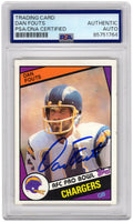 Dan Fouts Signed Chargers 1984 Topps Football Card #179 - (PSA Encapsulated) - FOUCAR305 - Dan Fouts Signed Chargers 1984 Topps Football Card #179 - (PSA Encapsulated) product image