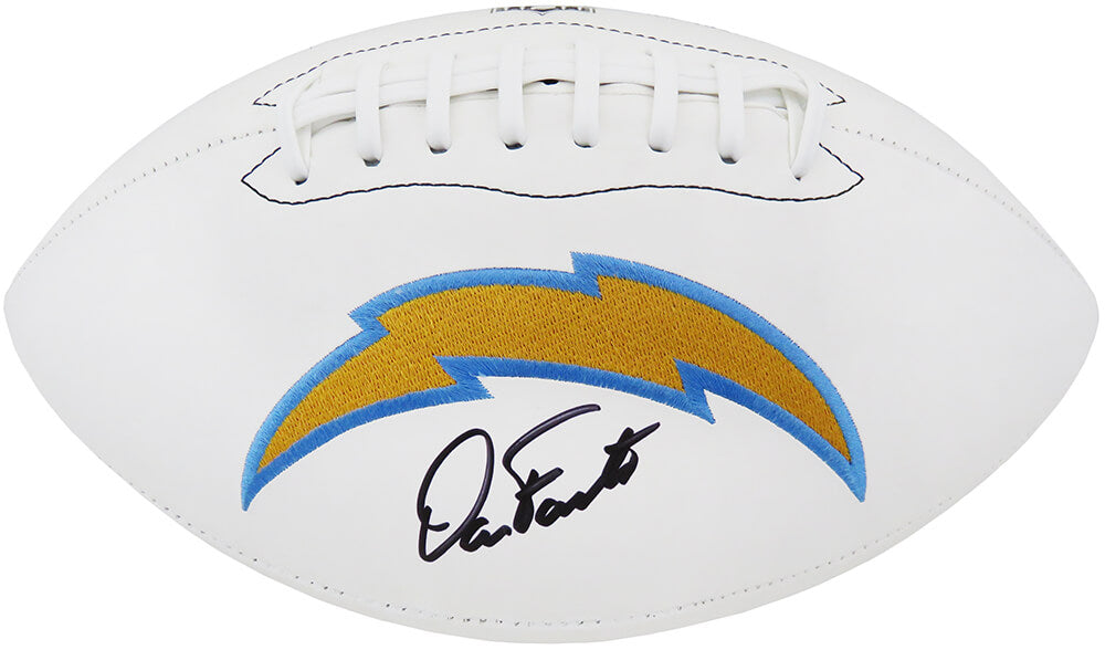 Dan Fouts Signed Chargers Wilson White Logo Football - FOUFTB301 - Dan Fouts Signed Chargers Wilson White Logo Football product image