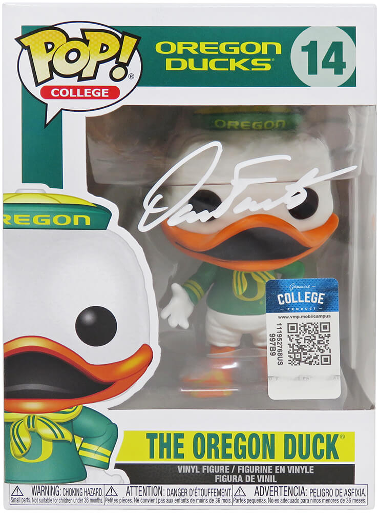 Dan Fouts Signed Oregon Ducks NCAA Mascot Funko Pop Doll #14 - FOUFUN300 - Dan Fouts Signed Oregon Ducks NCAA Mascot Funko Pop Doll #14 product image