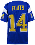 Dan Fouts Signed Navy Throwback Custom Football Jersey w/HOF'93 - FOUJRY307 - Dan Fouts Signed Navy Throwback Custom Football Jersey w/HOF'93 product image