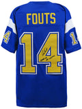 Dan Fouts Signed Navy Throwback Custom Football Jersey w/Air Coryell - FOUJRY308 - Dan Fouts Signed Navy Throwback Custom Football Jersey w/Air Coryell product image