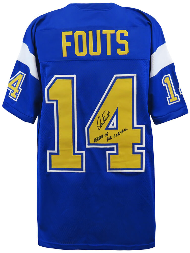 Dan Fouts Signed Navy Throwback Custom Football Jersey w/Air Coryell - FOUJRY308 - Dan Fouts Signed Navy Throwback Custom Football Jersey w/Air Coryell product image