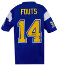 Dan Fouts Signed Navy T/B Custom Football Jersey - FOUJRY311 - Dan Fouts Signed Navy T/B Custom Football Jersey product image