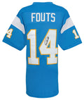 Dan Fouts Signed Powder Blue Throwback Football Jersey - FOUJRY312 - Dan Fouts Signed Powder Blue Throwback Football Jersey product image