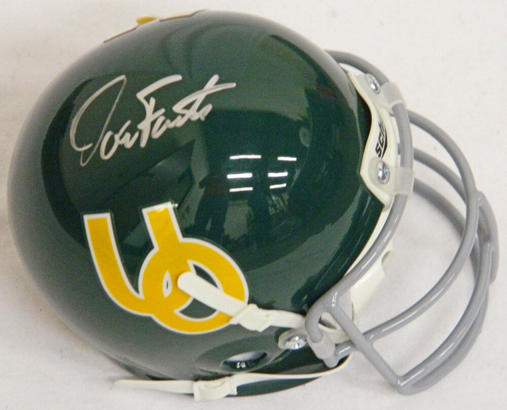 Dan Fouts Signed Oregon Ducks T/B Schutt Mini Helmet - FOUMIN301 - Dan Fouts Signed Oregon Ducks T/B Schutt Mini Helmet product image
