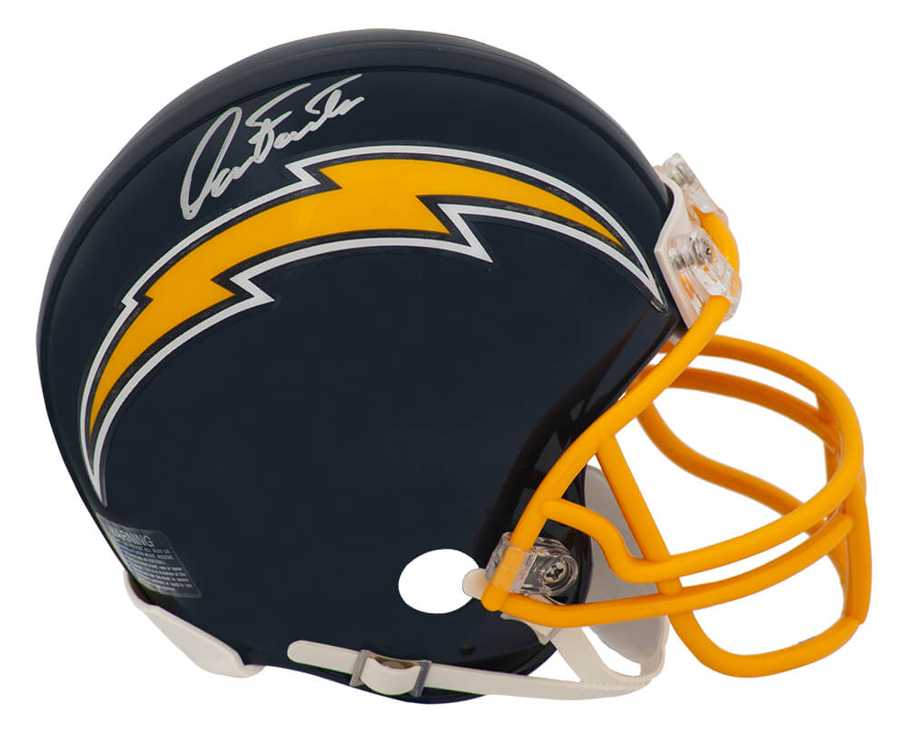 Dan Fouts Signed Chargers Navy T/B Riddell Replica Mini Helmet - FOUMIN303 - Dan Fouts Signed Chargers Navy T/B Riddell Replica Mini Helmet product image