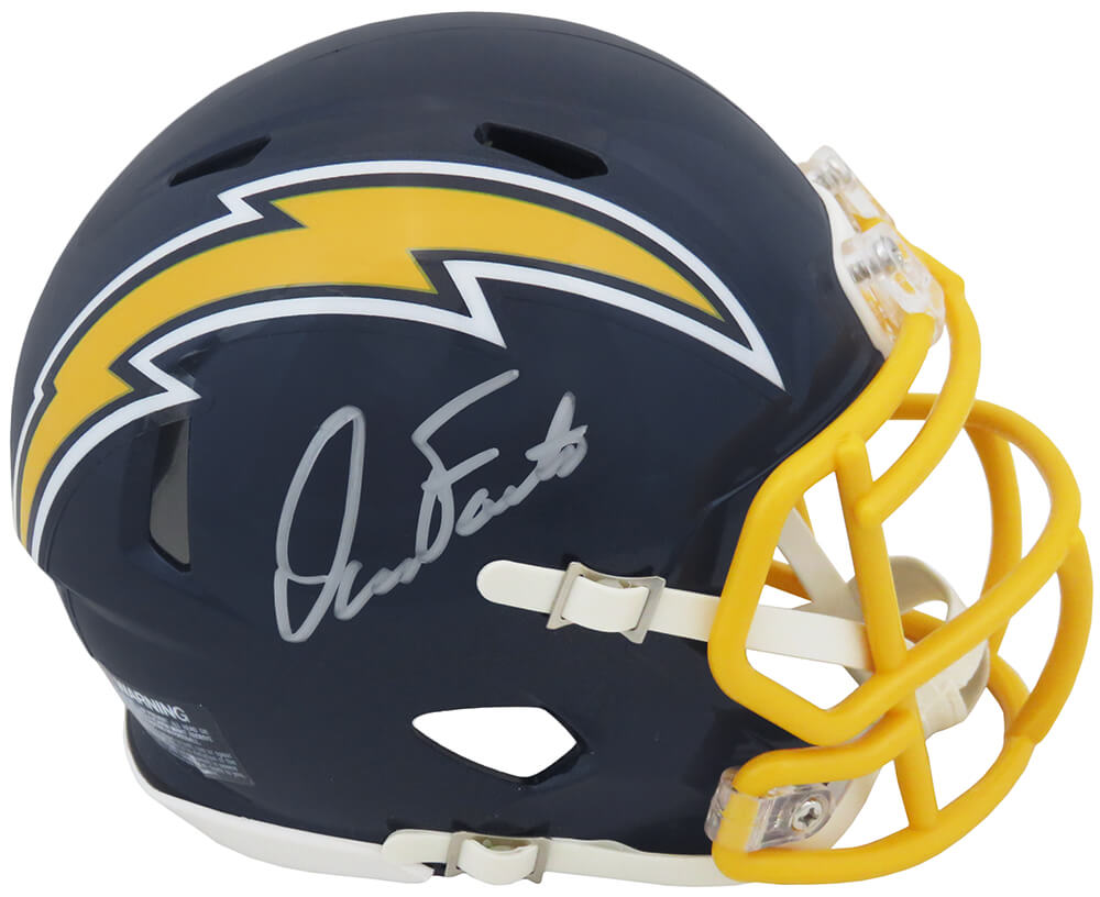 Dan Fouts Signed Chargers Navy Throwback Riddell Speed Mini Helmet - FOUMIN305 - Dan Fouts Signed Chargers Navy Throwback Riddell Speed Mini Helmet product image