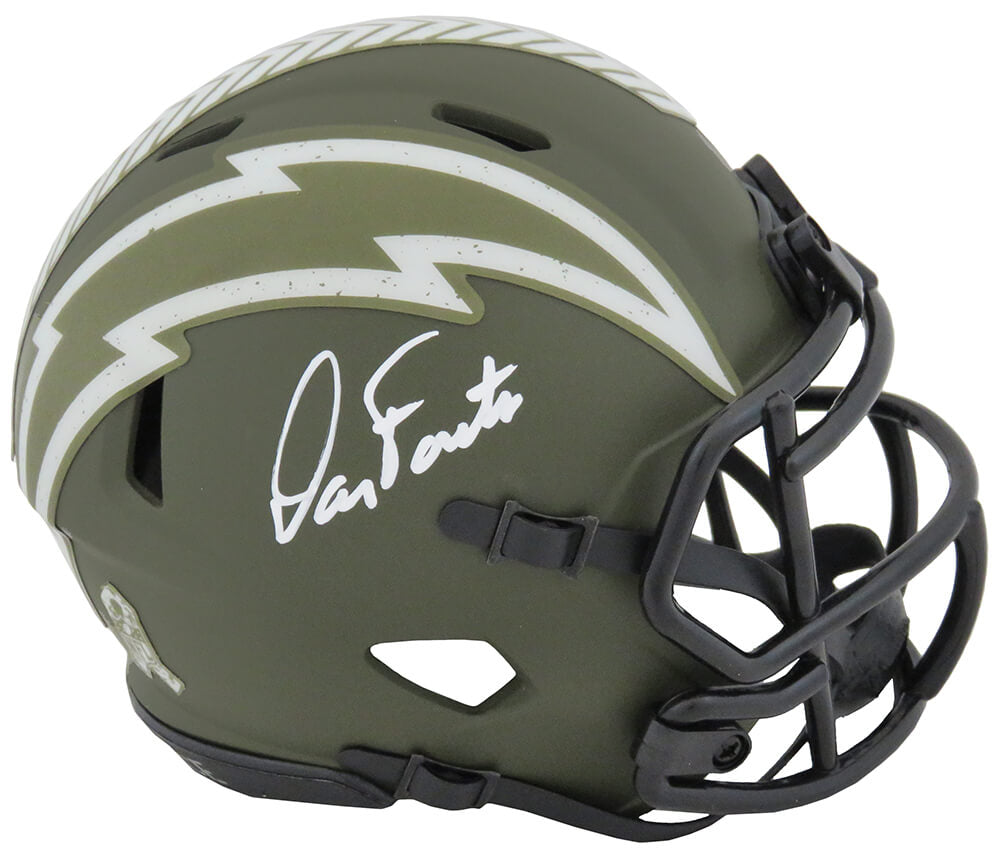 Dan Fouts Signed Chargers Salute to Service Riddell Speed Mini Helmet - FOUMIN309 - Dan Fouts Signed Chargers Salute to Service Riddell Speed Mini Helmet product image