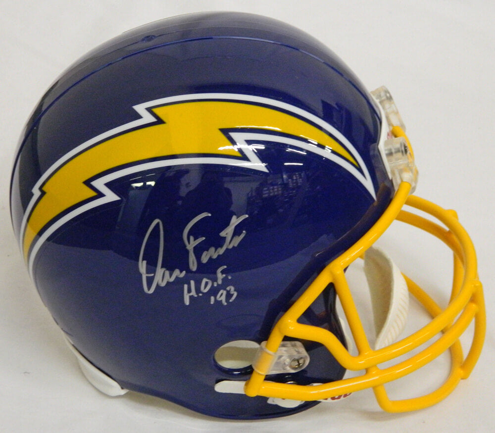 Dan Fouts Signed Chargers Throwback F/S Replica Helmet w/HOF'93 - JSA - FOUREP302 - Dan Fouts Signed Chargers Throwback F/S Replica Helmet w/HOF'93 - JSA product image